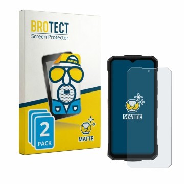 Vorderseite einer Produktverpackung mit dem Markenlogo BROTECT. Daneben ist das Gerät Doogee Fire 5 Pro mit dem zugehörigen Di