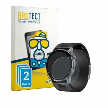 Front side of a product packaging with the brand logo BROTECT. Next to it is the device Knauermann Pro 4 AIR (round) shown wit
