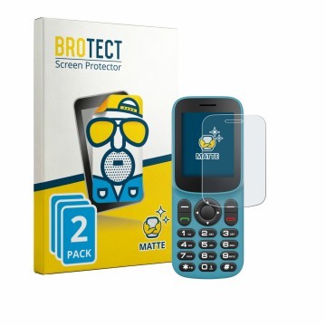 Vorderseite einer Produktverpackung mit dem Markenlogo BROTECT. Daneben ist das Gerät Uleway T185 mit dem zugehörigen Displays