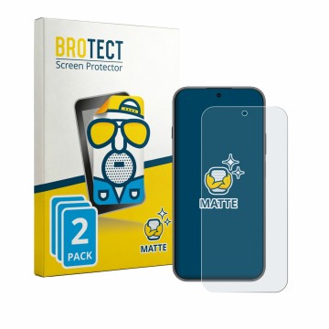 Parte frontal de un envase de producto con el logotipo de la marca BROTECT. Al lado se muestra el dispositivo Huawei Nova 15 M