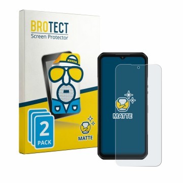 Parte frontale di una confezione del prodotto con il logo del marchio BROTECT. Accanto è raffigurato il dispositivo Oukitel WP