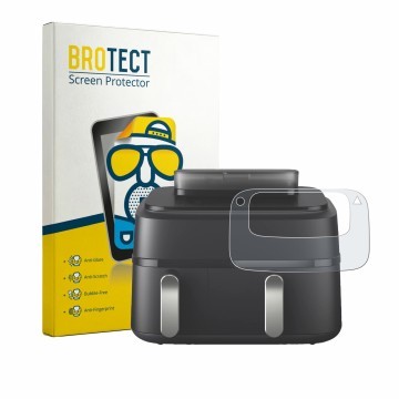 Vorderseite einer Produktverpackung mit dem Markenlogo BROTECT. Daneben ist das Gerät Philips Airfryer 5000 Series NA551/00 mi