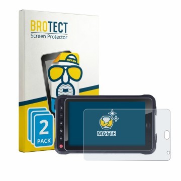 Face avant d’un emballage produit avec le logo de la marque BROTECT. À côté, l’appareil Hugerock X72 est représenté avec la pr