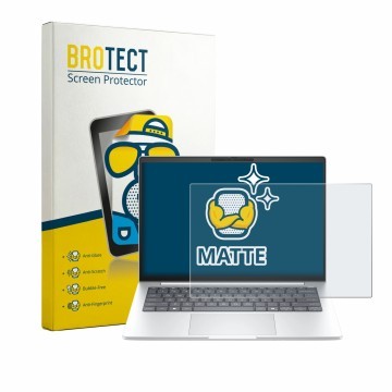 Face avant d’un emballage produit avec le logo de la marque BROTECT. À côté, l’appareil HP EliteBook 8 G2a 14