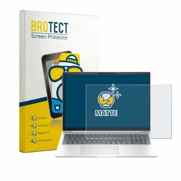 Parte frontal de un envase de producto con el logotipo de la marca BROTECT. Al lado se muestra el dispositivo HP EliteBook 8 G