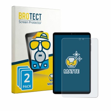 Face avant d’un emballage produit avec le logo de la marque BROTECT. À côté, l’appareil Alldocube iPlay 80 mini Pro est représ