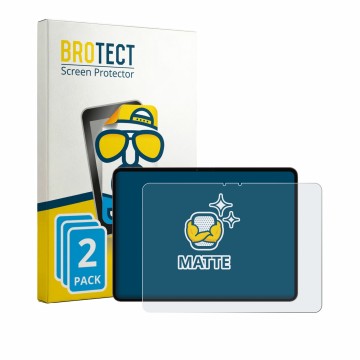 Vorderseite einer Produktverpackung mit dem Markenlogo BROTECT. Daneben ist das Gerät Oppo Pad 5 Pro mit dem zugehörigen Displ
