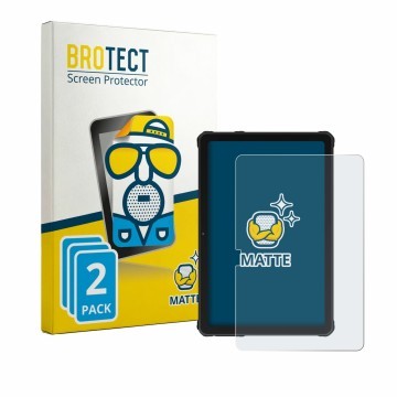 Vorderseite einer Produktverpackung mit dem Markenlogo BROTECT. Daneben ist das Gerät Oukitel RT10 mit dem zugehörigen Display