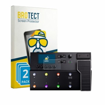 Parte frontale di una confezione del prodotto con il logo del marchio BROTECT. Accanto è raffigurato il dispositivo Line 6 POD