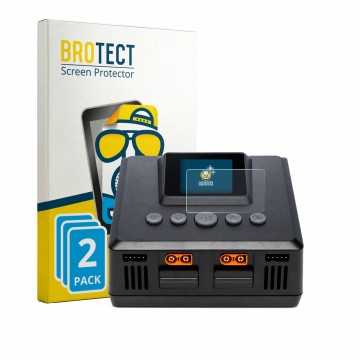 Parte frontal de un envase de producto con el logotipo de la marca BROTECT. Al lado se muestra el dispositivo Spektrum Smart C