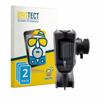 Parte frontal de un envase de producto con el logotipo de la marca BROTECT. Al lado se muestra el dispositivo Spektrum DX Rugg