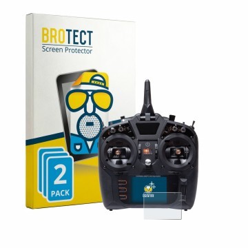 Face avant d’un emballage produit avec le logo de la marque BROTECT. À côté, l’appareil Spektrum NX10 Plus est représenté avec