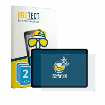 Face avant d’un emballage produit avec le logo de la marque BROTECT. À côté, l’appareil Blackview MEGA 5 est représenté avec l