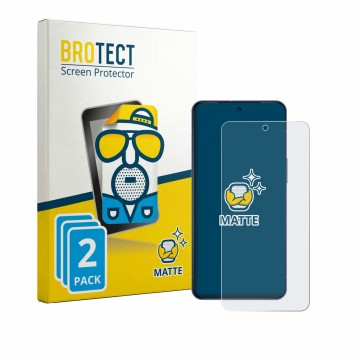 Face avant d’un emballage produit avec le logo de la marque BROTECT. À côté, l’appareil Sharp Aquos R11 est représenté avec la