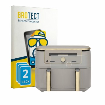 Parte frontal de un envase de producto con el logotipo de la marca BROTECT. Al lado se muestra el dispositivo Ninja Max 6-in-1