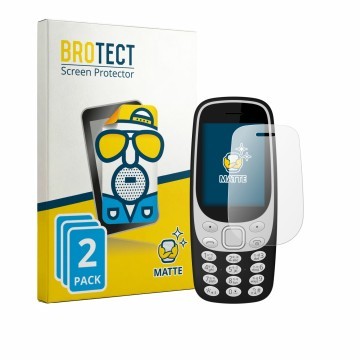 Vorderseite einer Produktverpackung mit dem Markenlogo BROTECT. Daneben ist das Gerät Karbonn K32N mit dem zugehörigen Display