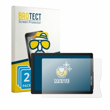 Front side of a product packaging with the brand logo BROTECT. Next to it is the device Sunmi CPad Pay shown with the correspo