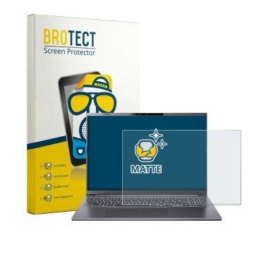 Face avant d’un emballage produit avec le logo de la marque BROTECT. À côté, l’appareil Acer Aspire 16 AI A16-61 est représent