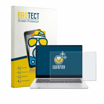 Face avant d’un emballage produit avec le logo de la marque BROTECT. À côté, l’appareil Acer Swift Spin 14 AI est représenté a