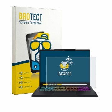 Parte frontale di una confezione del prodotto con il logo del marchio BROTECT. Accanto è raffigurato il dispositivo MSI Crossh