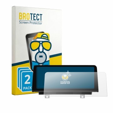 Face avant d’un emballage produit avec le logo de la marque BROTECT. À côté, l’appareil PEMP (9213) BMW F30 F36 F80 F82 10.25