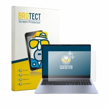 Parte frontale di una confezione del prodotto con il logo del marchio BROTECT. Accanto è raffigurato il dispositivo Dell 16S c