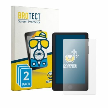 Parte frontal de un envase de producto con el logotipo de la marca BROTECT. Al lado se muestra el dispositivo Xteink X4 Pro co