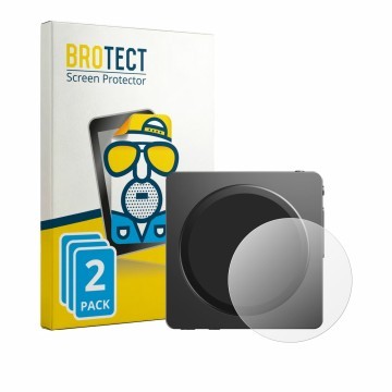 Parte frontale di una confezione del prodotto con il logo del marchio BROTECT. Accanto è raffigurato il dispositivo FiiO SnowS