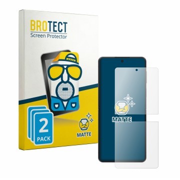 Vorderseite einer Produktverpackung mit dem Markenlogo BROTECT. Daneben ist das Gerät Samsung Galaxy Z Flip 8 mit dem zugehöri