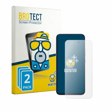 Parte frontale di una confezione del prodotto con il logo del marchio BROTECT. Accanto è raffigurato il dispositivo Xiaomi Red