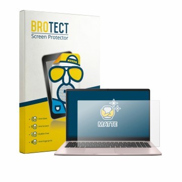 Face avant d’un emballage produit avec le logo de la marque BROTECT. À côté, l’appareil ASUS Chromebook CX15 est représenté av