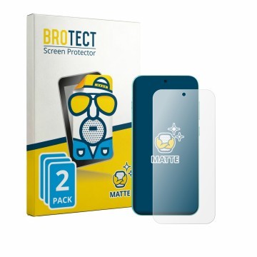 Parte frontale di una confezione del prodotto con il logo del marchio BROTECT. Accanto è raffigurato il dispositivo Oppo F35 P
