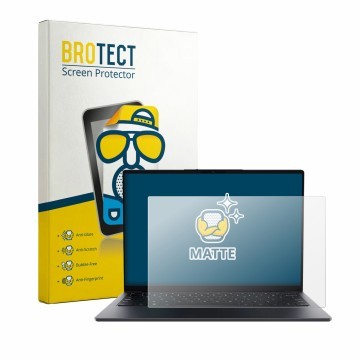 Face avant d’un emballage produit avec le logo de la marque BROTECT. À côté, l’appareil Chuwi UniBook est représenté avec la p