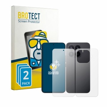 Parte frontale di una confezione del prodotto con il logo del marchio BROTECT. Accanto è raffigurato il dispositivo Xiaomi 17T