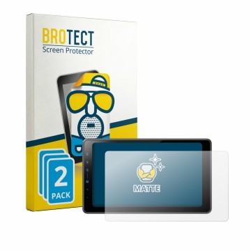 Vorderseite einer Produktverpackung mit dem Markenlogo BROTECT. Daneben ist das Gerät Pioneer SPH-EVO98DAB-UNI mit dem zugehör
