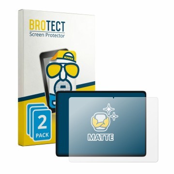 Parte frontal de un envase de producto con el logotipo de la marca BROTECT. Al lado se muestra el dispositivo Teclast ArtPad c