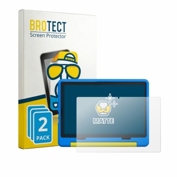 Parte frontal de un envase de producto con el logotipo de la marca BROTECT. Al lado se muestra el dispositivo Laptok KB1016 10
