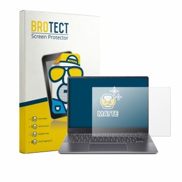 Vorderseite einer Produktverpackung mit dem Markenlogo BROTECT. Daneben ist das Gerät Acer Chromebook Plus Enterprise 514 mit 