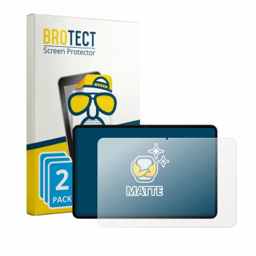 Face avant d’un emballage produit avec le logo de la marque BROTECT. À côté, l’appareil HONOR Pad X9 Max est représenté avec l