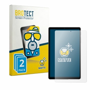 Face avant d’un emballage produit avec le logo de la marque BROTECT. À côté, l’appareil Alldocube iPlay 80 mini Turbo est repr