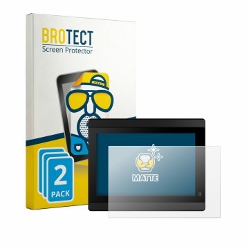 Vorderseite einer Produktverpackung mit dem Markenlogo BROTECT. Daneben ist das Gerät Garmin GMI 40 mit dem zugehörigen Displa