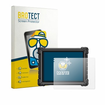 Front side of a product packaging with the brand logo BROTECT. Next to it is the device Autel MaxiSys Ultra S2 shown with the 
