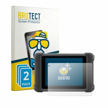 Parte frontale di una confezione del prodotto con il logo del marchio BROTECT. Accanto è raffigurato il dispositivo Autel Maxi