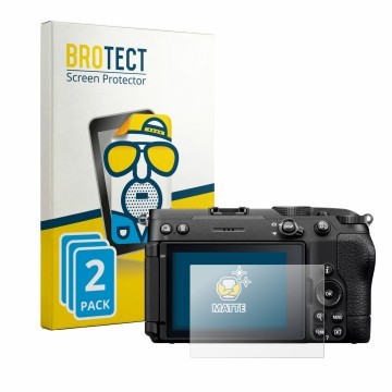 Vorderseite einer Produktverpackung mit dem Markenlogo BROTECT. Daneben ist das Gerät Nikon Z5 IIC mit dem zugehörigen Display