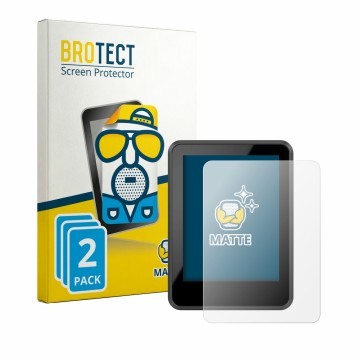 Parte frontal de un envase de producto con el logotipo de la marca BROTECT. Al lado se muestra el dispositivo Bosch Intuvia 20