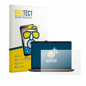 Parte frontale di una confezione del prodotto con il logo del marchio BROTECT. Accanto è raffigurato il dispositivo Dell Pro P
