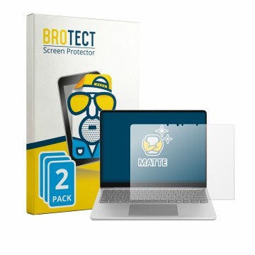 Vorderseite einer Produktverpackung mit dem Markenlogo BROTECT. Daneben ist das Gerät Microsoft Surface Laptop 13