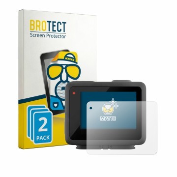 Parte frontale di una confezione del prodotto con il logo del marchio BROTECT. Accanto è raffigurato il dispositivo GoPro Hero