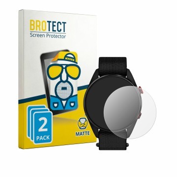 Parte frontale di una confezione del prodotto con il logo del marchio BROTECT. Accanto è raffigurato il dispositivo Garmin App