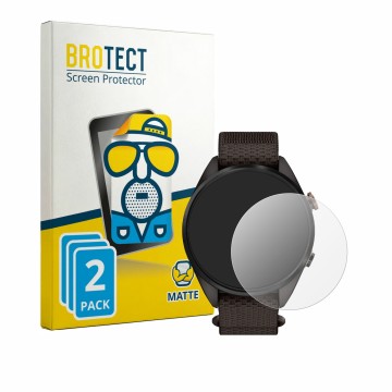 Parte frontale di una confezione del prodotto con il logo del marchio BROTECT. Accanto è raffigurato il dispositivo Garmin App